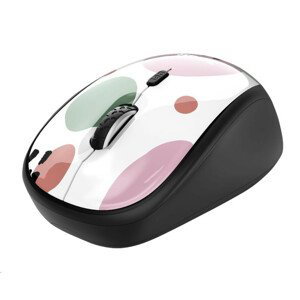 TRUST myš YVI Wireless Mouse, optická, ružová