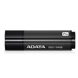 ADATA Flash Disk 64GB Superior S102 Pro, USB 3.1, titán šedá (R:100/W:50 MB/s)