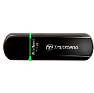 TRANSCEND Flash Disk 16GB JetFlash®600, USB 2.0 (R:32/W:16 MB/s) čierna/zelená