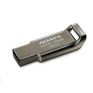 ADATA Flash Disk 32GB UV131, USB 3.1 Dash Drive, Chromium, kov, sivá