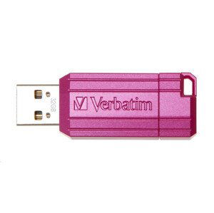 VERBATIM Flash Disk 32GB Hi-Speed Store 'n' Go, Pinstripe, USB 2.0, Hot ružová