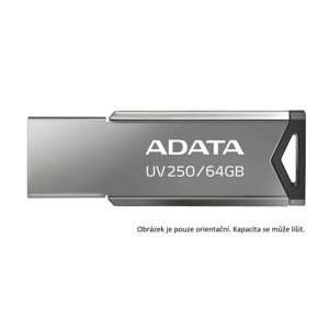 ADATA Flash Disk 32GB UV250, USB 2.0 Dash Drive, tmavo strieborná