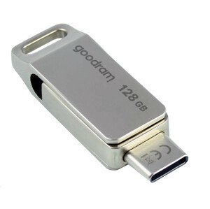 GOODRAM Flash Disk 128GB ODA3, USB 3.2, strieborná