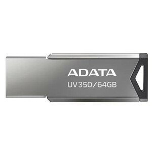 ADATA Flash Disk 64GB UV350, USB 3.2, kovový šedá