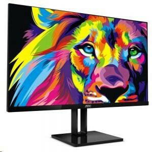 AOC MT IPS LCD WLED 27" 27V2Q-IPS panel, 1920x1080, 250cd/m, 5ms, HDMI, DP, bezramecký dizajn