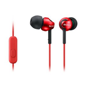 SONY stereo slúchadlá MDR-EX110AP, červená