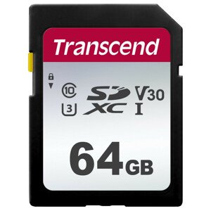 TRANSCEND SDXC 64GB 300S karta, UHS-I U3 V30 (R:95/W:45 MB/s)