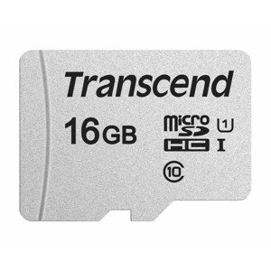 TRANSCEND MicroSDHC karta 16GB 300S, UHS-I U1, bez adaptéra