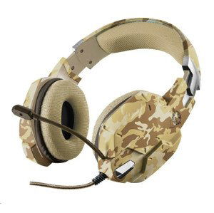 TRUST slúchadlá GXT 322D Carus Gaming Headset - desert camo