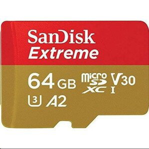 SanDisk MicroSDXC karta 64 GB Extreme RescuePRO Deluxe (R: 160/W: 90 MB/s, A2 C10 V30 UHS-I) + adaptér