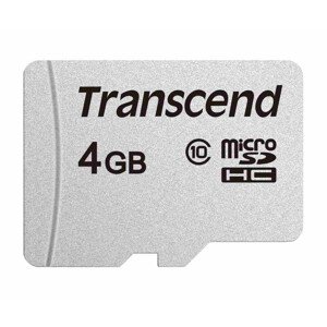 TRANSCEND MicroSDHC karta 4GB 300S, Class 10, bez adaptéra