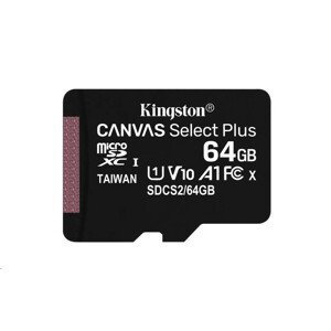 Kingston 64GB micSDXC Canvas Select Plus 100R A1 C10 - 1 ks