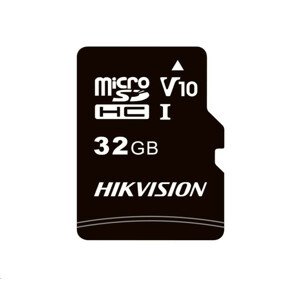 HIKVISION MicroSDHC karta 32GB C1 (R: 92MB/s, W: 15MB/s) + adaptér