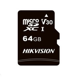 HIKVISION MicroSDXC karta 64GB C1 (R: 92MB/s, W: 30MB/s) + adaptér