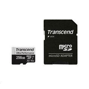 TRANSCEND MicroSDXC karta 256GB 340S, UHS-I U3 A2 Ultra Performácia 160/125 MB/s