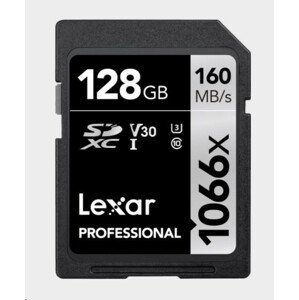 Lexar Professional 1066x SDXC U3 (V30) UHS-II R160/W120 128GB
