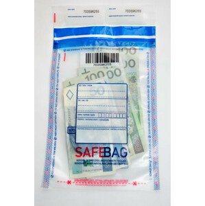 Obálka Safebag 186x255+klopa 40mm transparentná