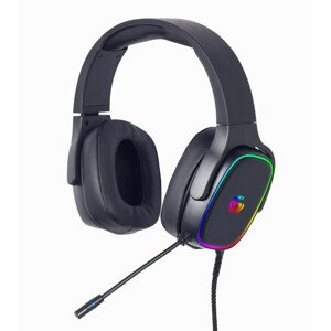 GEMBIRD slúchadlá s mikrofónom GHS-SANPO-S300, gaming, USB 7.1, RGB LED