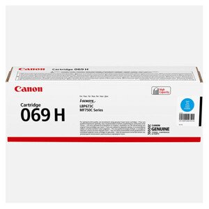 CANON 069H C - originálny toner, azúrový, 5900 strán