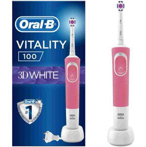 Oral-B Vitality 100 3D White Pink zubná kefka