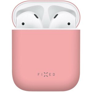 Puzdro Silky Airpods, ružové FIXED