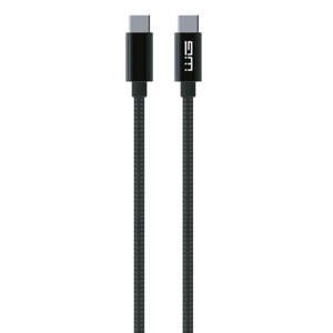 Kábel WG USB-C na USB-C, 50cm, čierna