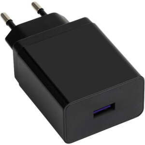 Sieťová nabíjačka WG 1xUSB 22,5W + kábel USB-C 5A, čierna