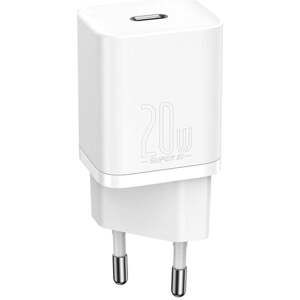 Nabíjačka Baseus Super 20W, USB-C, PD, QC, biela