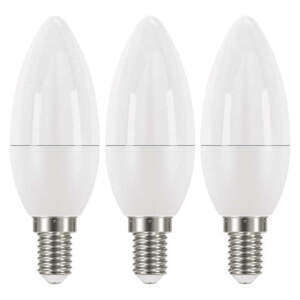 LED žiarovka Emos ZQ32213, E14, 6W, sviečka, neutrálna biela,3ks