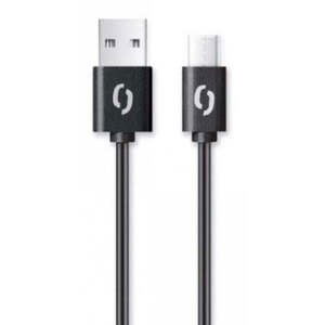 Kábel Aligator USB-C na USB, 2A, 2m, čierna