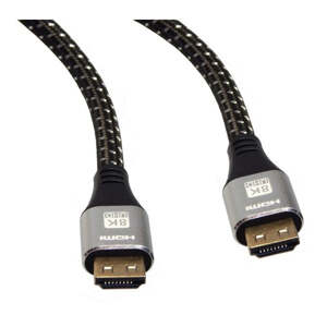 HDMI kábel AQ, 2.1, 3m, 8K, opletený