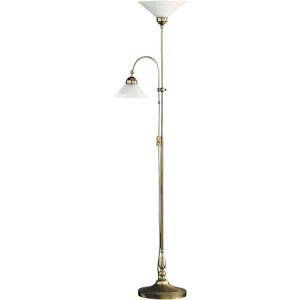 Podlahová lampa rustikálna v klasickom štýle, E27 MAX 60W, bronz
