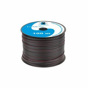 Cabletech Kábel REPRO. 2x 0,50mm CCA čierny(100m)