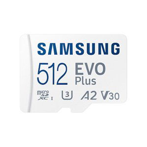 Samsung EVO Plus/micro SDXC/512GB/130MBps/UHS-I U3 / Class 10/+ Adaptér MB-MC512KA/EU