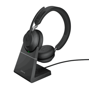 Jabra Evolve2 65/Stereo/USB-C/BT/Bezdrát/Stand/Černá 26599-989-889