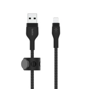 Belkin kabel USB-A s konektorem LTG,3M černý pletený CAA010bt3MBK