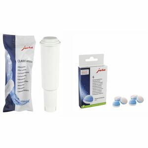Filtry ke kávovarům JURA CLARIS filtr WHITE + Jura čisticí tablety 6 ks