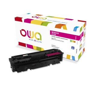 OWA Armor toner kompatibilní s HP W2033X, 415X, 6000st, červená/magenta K18647OW