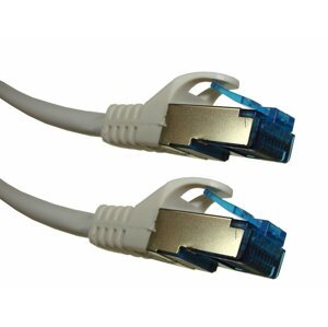 RUZNE UTP Patch Kábel RJ45 SFTP6A 10m Cu 1:1 LSZH Šedý