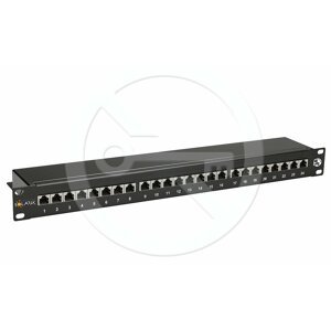 Patch panel Solarix 24 x RJ45 CAT5E STP čierny 1U SX24-5E-STP-BK 24064806