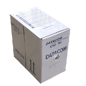DATACOM UTP Cat5e PVC kabel 305m (drát), šedý 1100