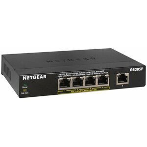 NETGEAR 5PT GE UNMANAGED SWCH W/ POE+ GS305P-200PES