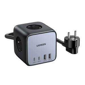 Napájací pásik Cube EU UGREEN CD268, 65 W, 1,8 m (čierny)