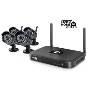 iGET HOMEGUARD HGNVK88304 - bezdrátový WiFi FullHD 8CH NVR + 4x venkovní WiFi FullHD kamera 1080p