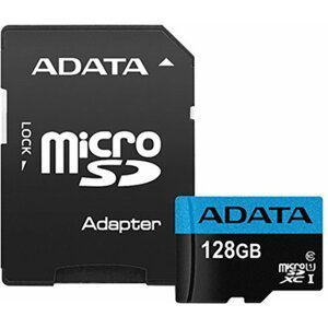 128 GB ADATA MicroSDXC UHS-I 100/25 MB/s + adaptér