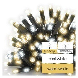EMOS Lighting Profi LED spojovacia reťaz preblikávajúca, 10 m, vonkajšia, teplá/studená biela