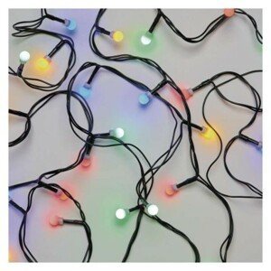 EMOS Lighting LED vianočná cherry reťaz – guličky, 8 m, vonkajšia aj vnútorná, multicolor, programy