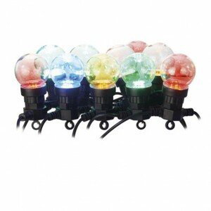 EMOS Lighting LED svetelná reťaz – 10x párty žiarovky, 5 m, vonkajšia aj vnútorná, multicolor