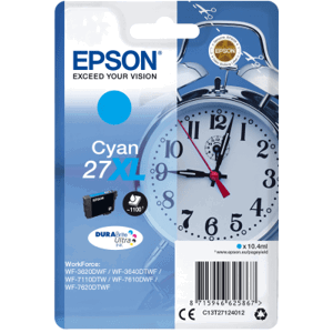 Epson Singlepack Cyan 27XL DURABrite Ultra Ink C13T27124012