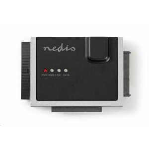 NEDIS HDADIS100BK adaptér pre pevné disky IDE + SATA čierny/strieborný
